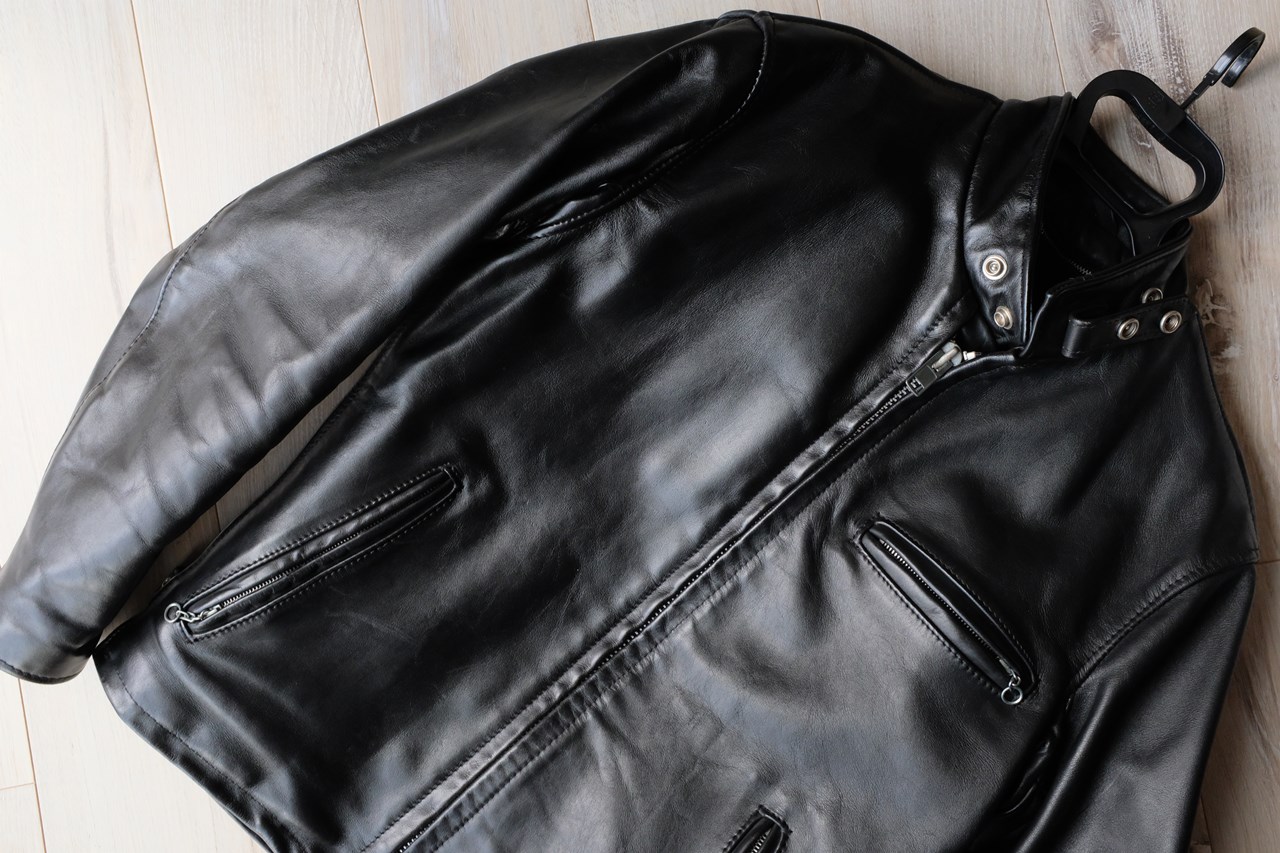 バイク乗りの正装。SCHOTT『スタンドシングルライダース 641』の古着を磨き上げてみた。 | MONO├ LIFE